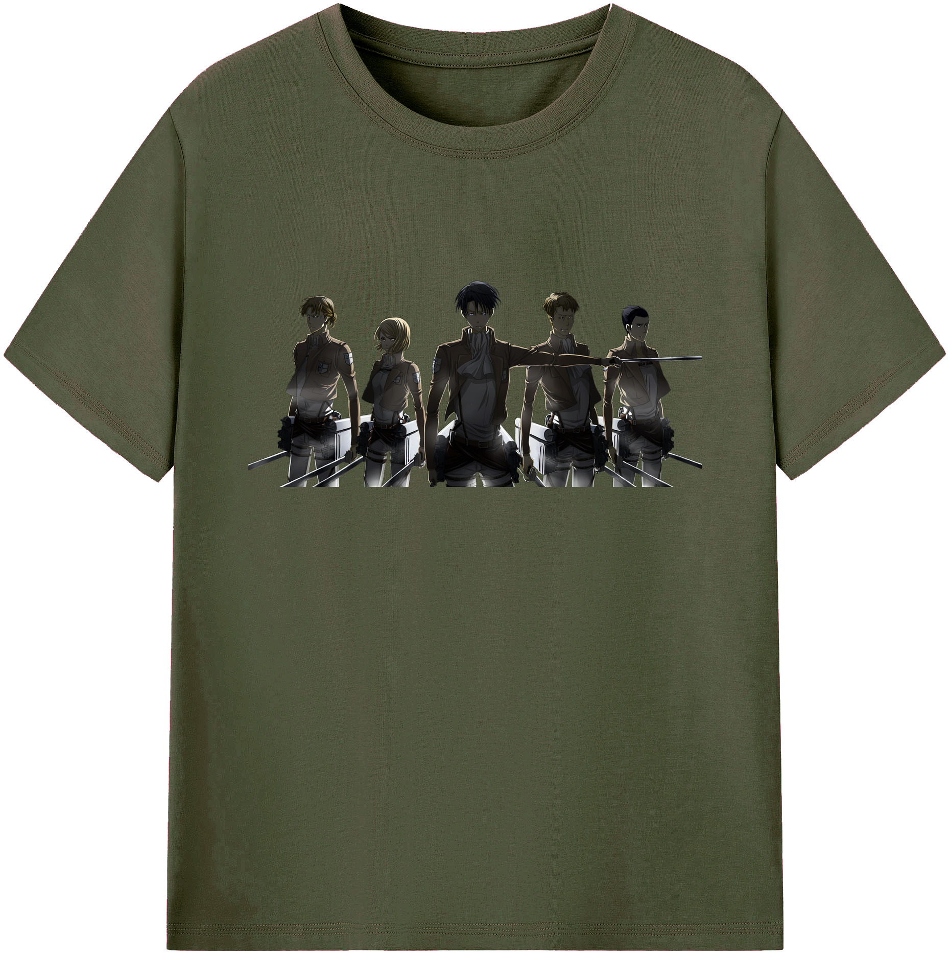 （画像用） 進撃の巨人 Attack on Titan 綿100％ メンズ半袖Tシャツ｜肌触りやわらか＆通気性